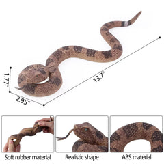 SIENON snake figurine with detailed paintwork enhances realistic appearance