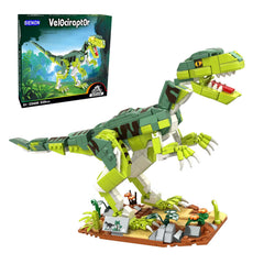 Sienon Velociraptor toy assembly promotes imaginative play.