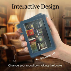 SIHPTO mini library doll house decor adds whimsy while organizing tiny volumes.