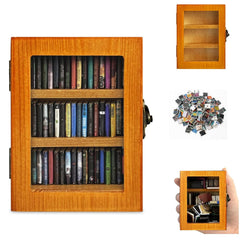SIHPTO stress relief mini bookshelf ornament front view for calming desk decor