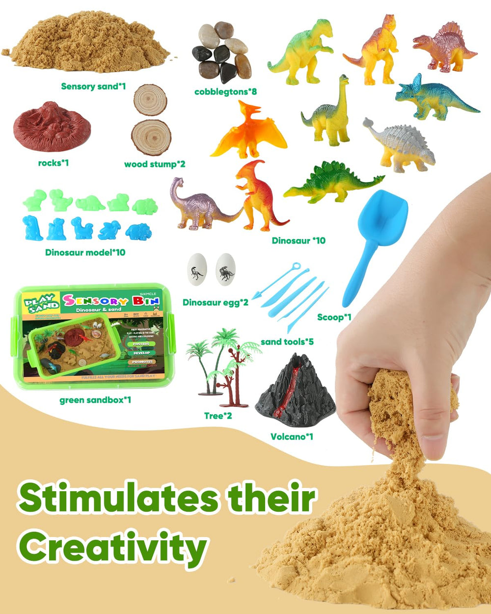 Sikmcle 1.6 lbs sand delivering soft texture for molding