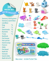 Sikmcle moldable sensory sand texture invites tactile exploration.