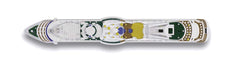 Gift-ready AIDALuna cruise ship for cruise enthusiasts and collectors.