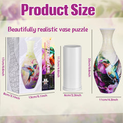 Silipull 3D puzzle vase assembly shows interlocking pieces for a glue-free build