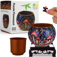 Silipull 3D Puzzle Vase assembly showing interlocking pieces for a creative display