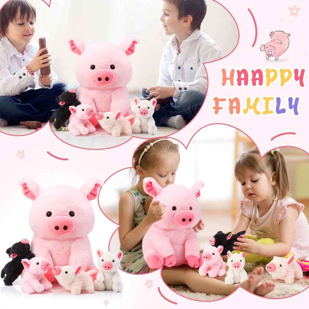 Gift-ready Silipull pig plush set for birthdays and holidays.