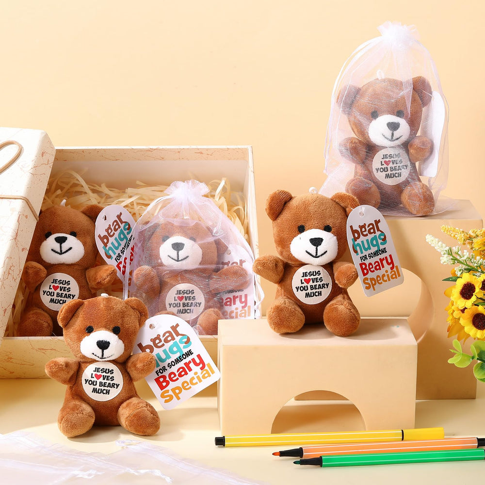 Silipull Jesus Loves You Beary Much packaging shows vacuum-packing and easy fluff restoration.