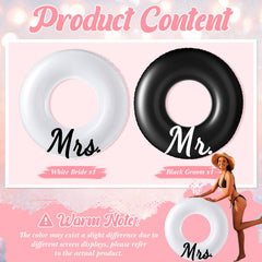 Silipull Mrs. 48-inch pool float perfect for bridal party selfies.