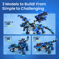 Sillbird 3-in-1 models dragon tiger crocodile offer versatile building play