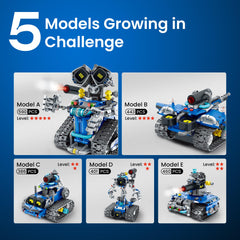 Sillbird STEM robot colorful build manual guides confident independent assembly.
