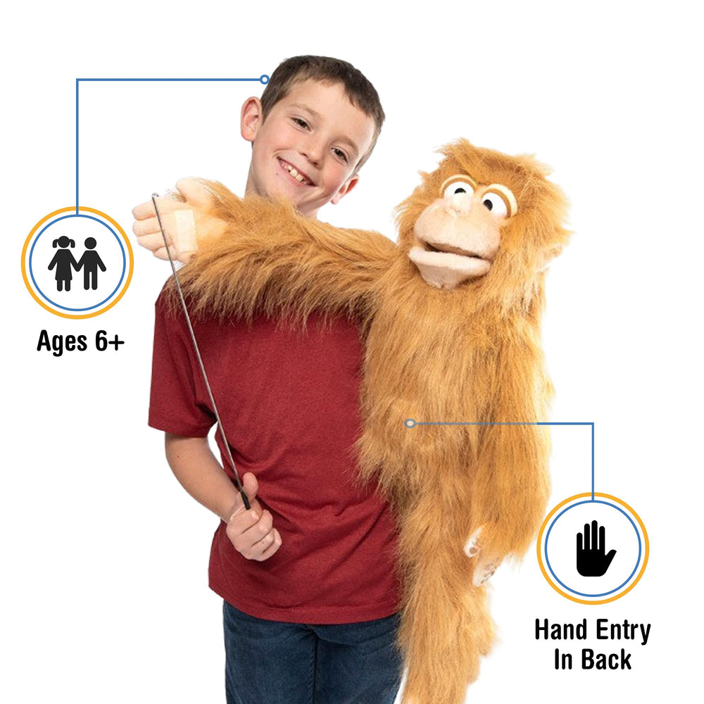 Silly Puppets Silly Monkey mouth-action puppet for expressive ventriloquism