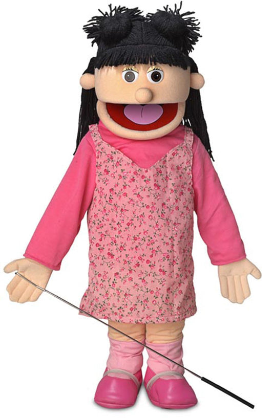 Silly Puppets Susie Peach Girl full-body puppet ready for stage performances