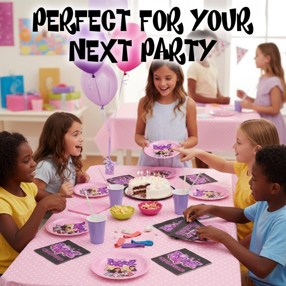 Close-up of Bratz airbrush art on the plate for vibrant detail.