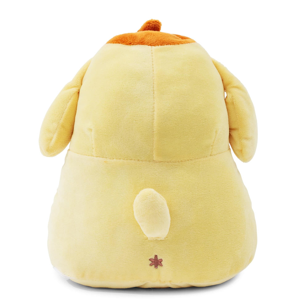 Silver Buffalo Pompompurin plush money bank soft fabric as desk companion.