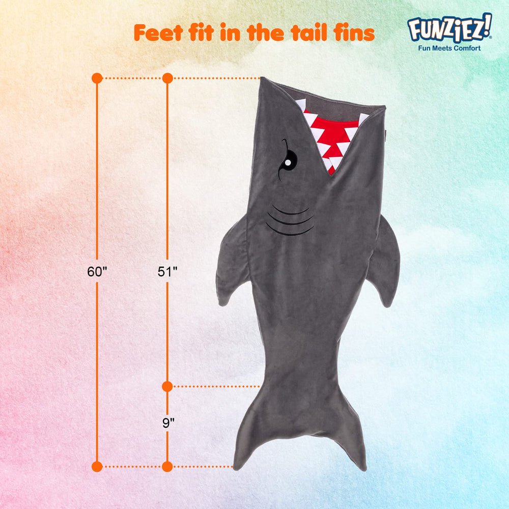 Silver Lilly Shark Tail Blanket plush texture delivers soft warmth for chilly evenings.
