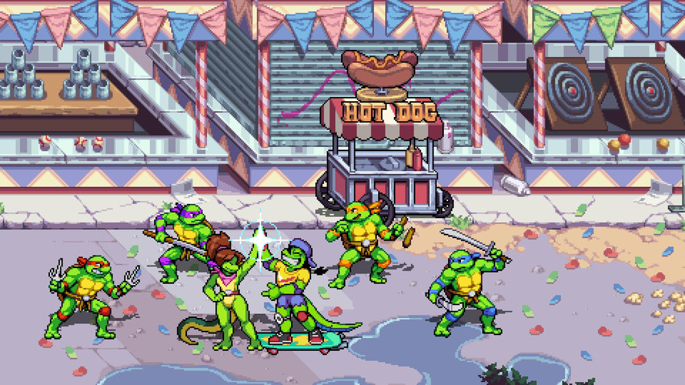 Silver Lining Interactive TMNT Shredder's Revenge OST remix visuals for enhanced nostalgia.