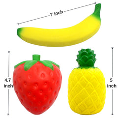 SILVIA Strawberry Squishy: bright fruit charm for stress relief and display.