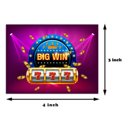 Simimi art Casino theme 4x3 inch cards ideal for table play at events.