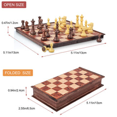 SIMPLEWIN magnetic travel chess pieces stay secure during travel
