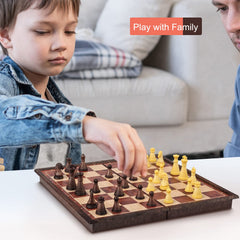 SIMPLEWIN travel chess set is gift-ready for all ages
