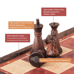 SIMPLEWIN folding board with storage keeps all pieces safe