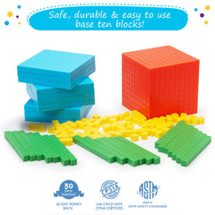 Simply Magic base ten rods showing tens for quick place value checks