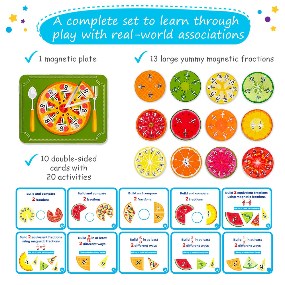 Simply Magic rainbow fraction tiles closeup to spark tactile learning