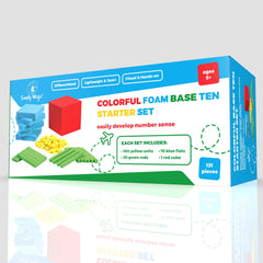 Simply Magic eco-friendly foam base ten blocks with certified safety for kids.