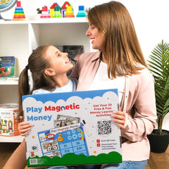 Simply Magic laminated money surface for durable classroom use