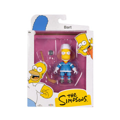 The Simpsons Bart figure with 14 articulation points enables versatile posing.