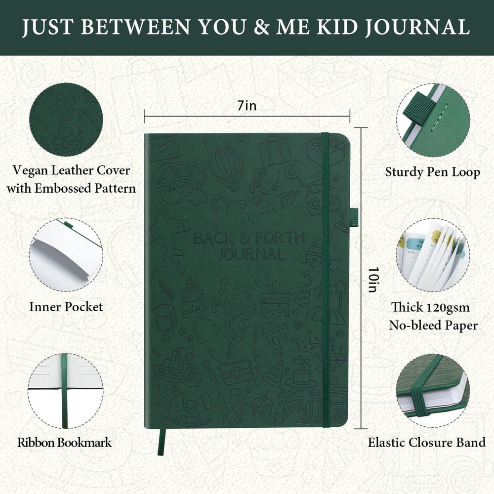 SIMSIMY kid journal prompts page featuring interactive prompts encouraging parent-child conversation.