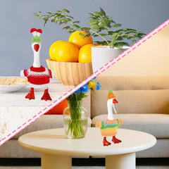 Sinbana 7-inch goose statue accessories complete a charming desk display.