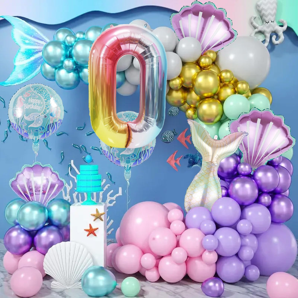 SINBEE 21-inch shell balloons add coastal details to the party scene