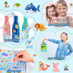 Sinceroduct dinosaur and sea animal stickers engage toddlers during learning.