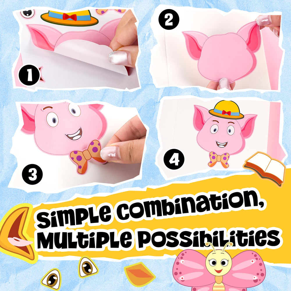 Sinceroduct Kid friendly sticker sheets designed for imaginative storytelling.