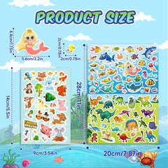 Sinceroduct waterproof stickers for kids suitable for cups and surfaces.