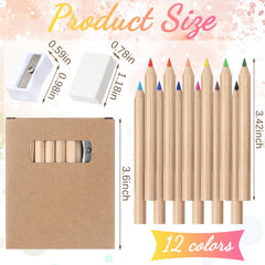 Sinload mini pencils with sharpener and eraser for quick color corrections