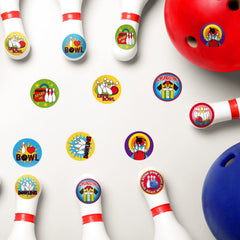 Sinmoe bowling stickers roll—durable self-adhesive for decorations.
