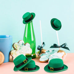 Various angles of Sinmoe St Patrick's hats for display