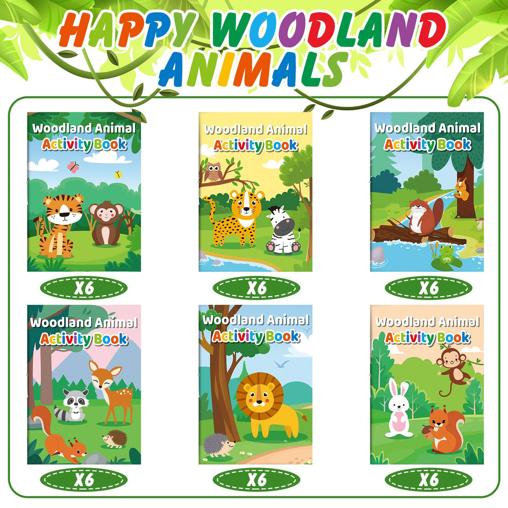 Sinmoe woodland animals mini activity book mazes to engage kids.