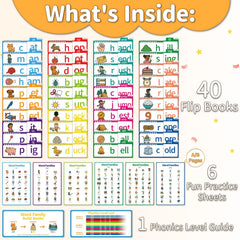 Sinoome digraphs and blends flip book introduces tricky sounds with engaging illustrations