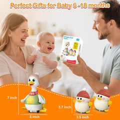 Sinpedex musical lullaby duck ready gift packaging for baby milestones.
