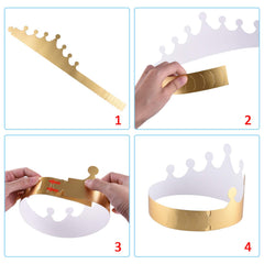SIQUK crown size 61cm 9cm fits most teens and adults.
