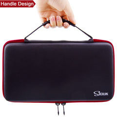 SIQUK red case with durable exterior for RPG gear.