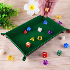 SIQUK generous interior holds polyhedral dice and small accessories.