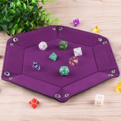 SIQUK portable tray protects surfaces and prevents dice from rolling off.