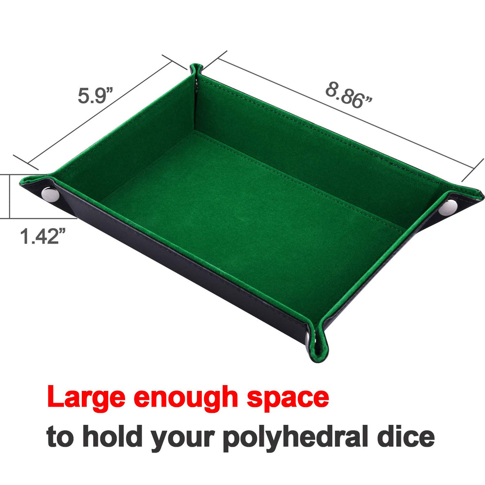SIQUK dice tray exterior PU leather surface easy to wipe clean.