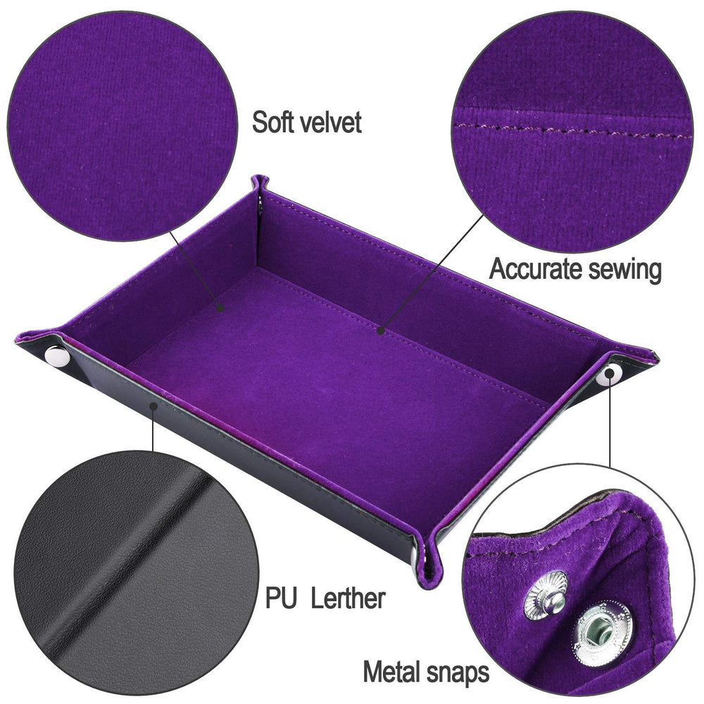 SIQUK dice tray exterior in PU leather offers durable, stylish protection.