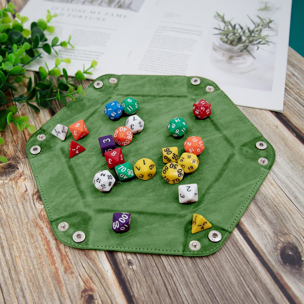 SIQUK dice tray snap corners keep dice from rolling off the table