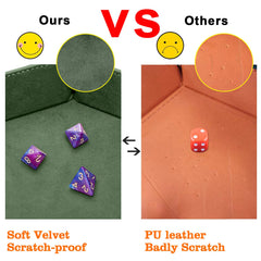 SIQUK dice tray on table during play keeps rolls contained